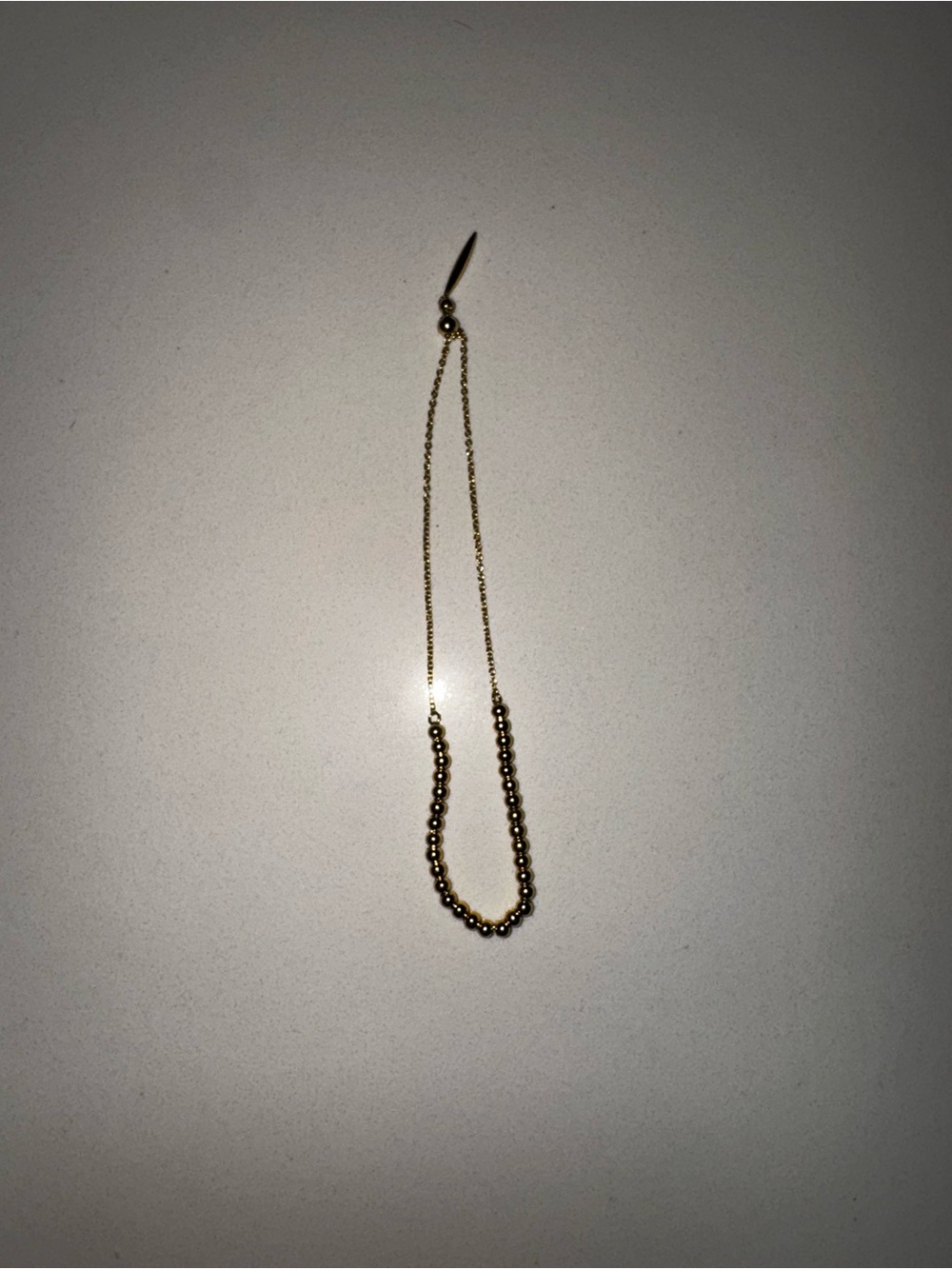 Gorjana gold adjustable bracelet.